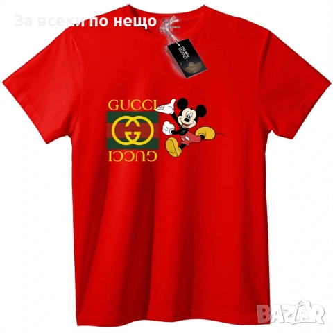 Gucci Mickey Mouse Унисекс Тениска👚👕Дамска Тениска👕Мъжка Тениска👚👕Детска Код No One Brand, снимка 3 - Тениски - 54979114