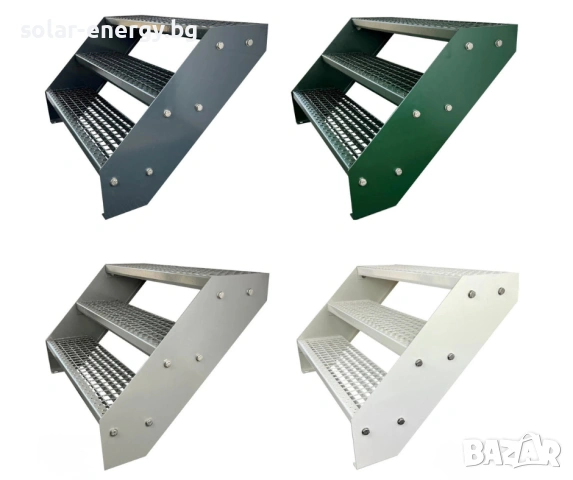 Външни метални стълби | Поцинковани | 5 размера | Готови за монтаж