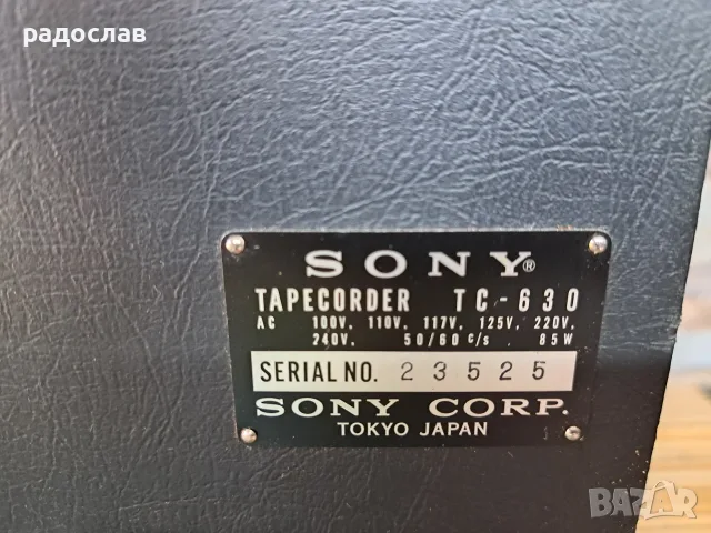 SONY  TC -- 630, снимка 11 - Ресийвъри, усилватели, смесителни пултове - 55483048