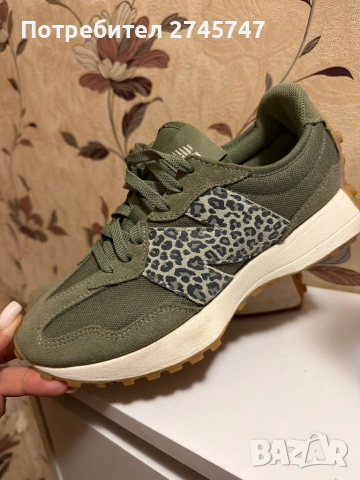 New Balance Olive Green 327 Trainers, снимка 3 - Маратонки - 54715270
