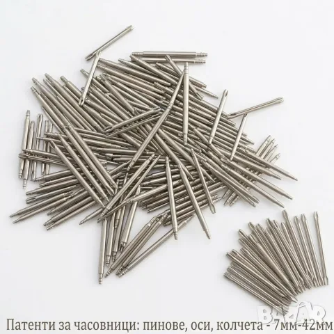 Патенти и Пинове за Верижки и Каишки на Часовници. Патент Пин Ос Щифтове Оси Шплент за Закрепване