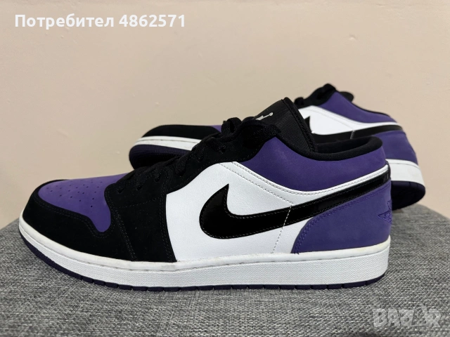 Jordan Air 1 Low Court Purple.