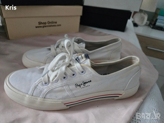 Pepe Jeans дамски летни кецове 38, снимка 5 - Маратонки - 54640047