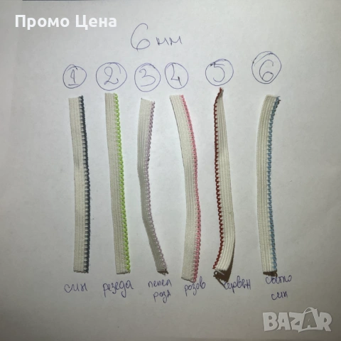 Бял ластик на ролка 6 мм - 500 метра ролката, снимка 3 - Друго - 54415189