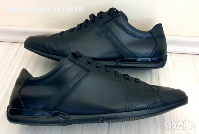 Hugo Boss Leather Mens Size  46 - 30см ОРИГИНАЛ! Мъжки спортно - елегантни обувки от естествена кожа, снимка 6 - Спортно елегантни обувки - 54314052