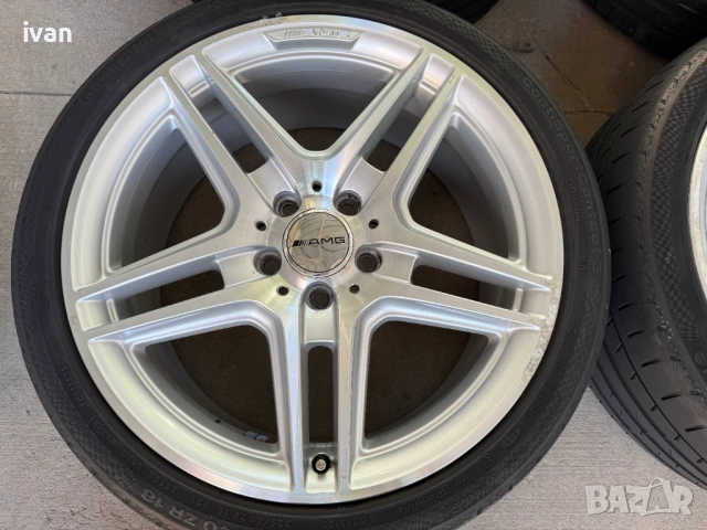 4 бр. оригинални алуминиеви джанти спорт пакет Mercedes AMG 18 цола 5x112, снимка 10 - Гуми и джанти - 54852553