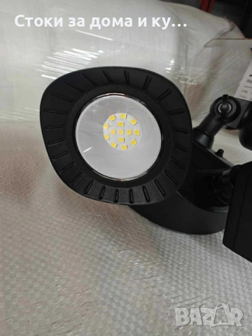LED външна лампа със сензор за движение, 16W 1900LM 5000K дневна светлина, IP65 водоустойчиви прожек, снимка 5 - Лампи за стена - 54766955