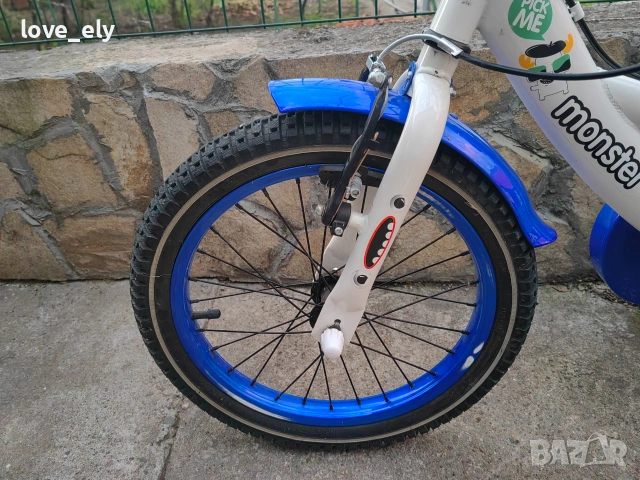 Детско колело синьо 1281 Moni 12“, снимка 7 - Велосипеди - 55157977