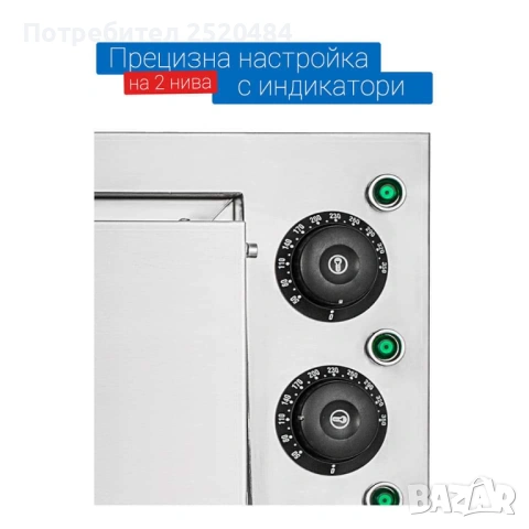 Професионални електрически фурни за готвене, закуски, пици. Нови! ХИТ Цена 300€, снимка 11 - Обзавеждане на кухня - 54932965