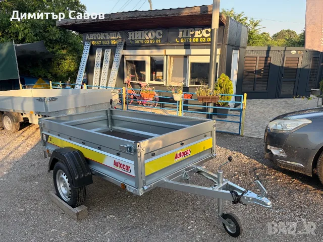 Туристическо, самосвално ремарке AUTOCAR TANK 210 до 750kg., снимка 3 - Ремаркета - 55360430