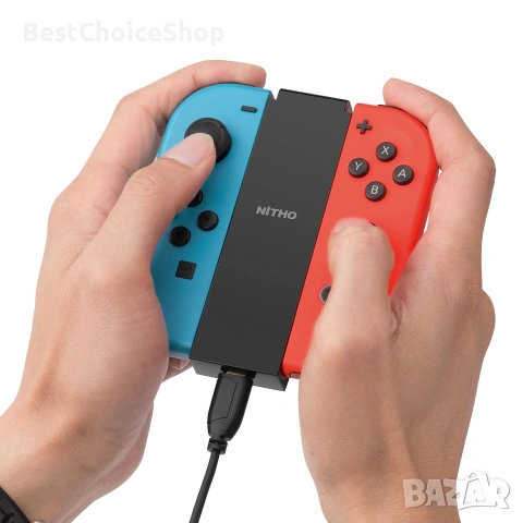 Зарядно захващане, съвместимо за Nintendo Switch Joy-Cons  -  NiTHO Charge & Play , снимка 5 - Аксесоари - 54985262
