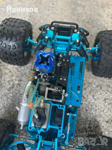Нитро количка HSP 1/10 Monster truck, снимка 5 - Коли, камиони, мотори, писти - 55140474