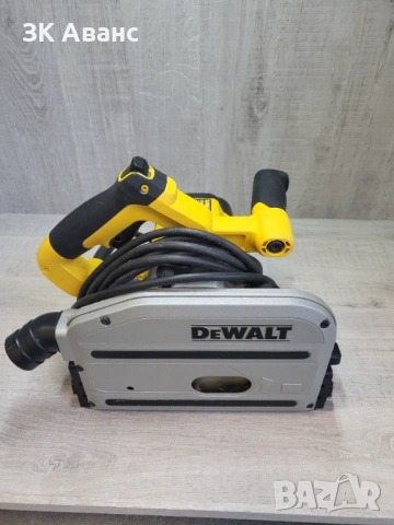 потапящ циркуляр Dewalt DWS520 + релса, снимка 2 - Триони и циркуляри - 54674887