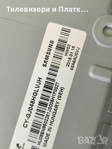 samsung ue48ju6435u BN41-02344 BN94-10164c BN44-00807D, снимка 4 - Части и Платки - 54431814