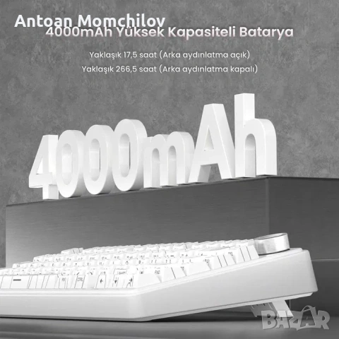 Механична клавиатура AULA F75 RGB Wireless, снимка 6 - Клавиатури и мишки - 54827762