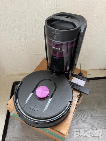 Робот Прахосмукачка Vexilar Cleanova W15 | 10000Pa и Станция Без Торба!, снимка 4 - Прахосмукачки - 54543543