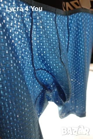 S/M нови мъжки боксерки в син цвят с отвори, снимка 9 - Бельо - 54209580