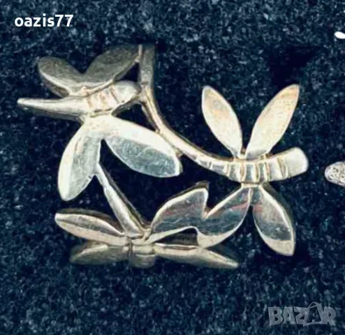 Сребърни пръстени, проба 925, маркирана, 3 броя Без забележки, снимка 2 - Пръстени - 55483567