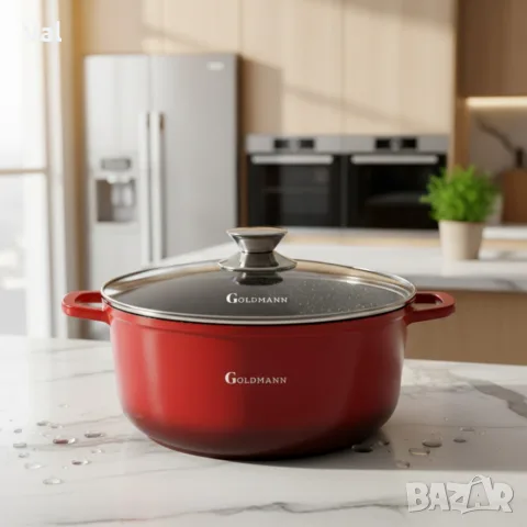 Тенджера Goldmann GM-7328R / GM-7324R, мраморно покритие