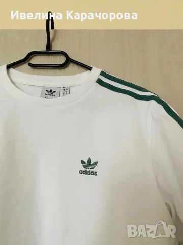 Дамска памучна тениска Adidas, снимка 4 - Тениски - 55343539