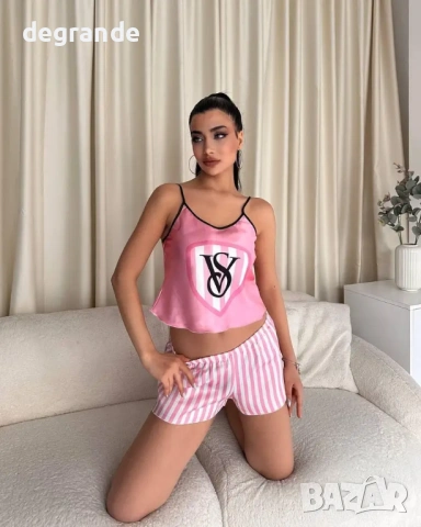 🎀Дамски Комплект спално бельо🎀Victoria's Secret🎀 100% сатен 
