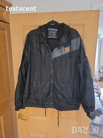 Superdry мъжко ветровка яке (Windbreaker) - размер 2XL - Черно, снимка 2 - Якета - 55005291