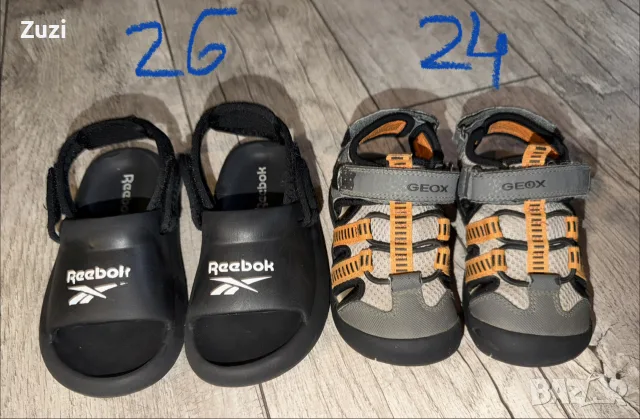 Reebok 26 номер, Geox 24 номер сандали