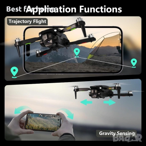 Toladrone TD12LCD Дрон с камера, Сгъваем RC Дрон с LCD екран Дистанционно управление , снимка 5 - Дронове и аксесоари - 54508714