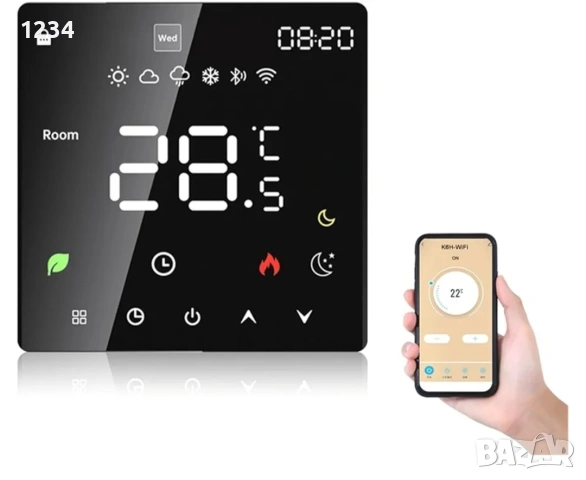 Смарт термостат Tuya Floor Heating TRV Water Gas Boiler Temperature Remote Controller(K6H-WIFI-3A) 