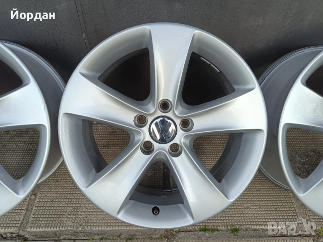 ОРИГИНАЛНИ джанти 17 ' цола 5x112 ФОЛКСВАГЕН / Volkswagen 57,1 ET39, снимка 10 - Гуми и джанти - 54568727