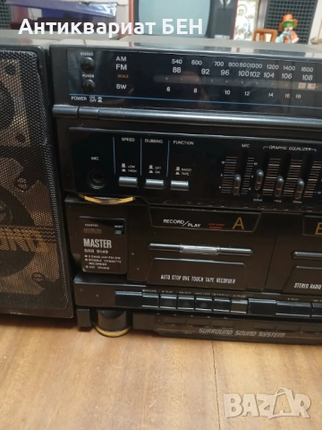 „МАСИВНА 90s SURROUND SOUND SYSTEM – MASTER SRR 9149“ 🔥, снимка 6 - Антикварни и старинни предмети - 54480703