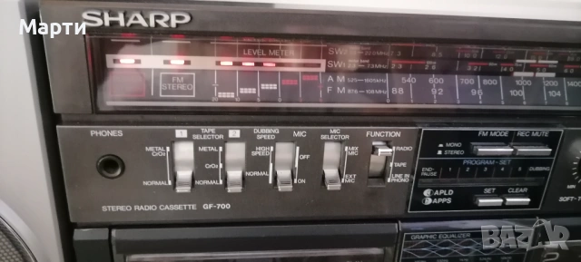 Sharp gf 700 , снимка 10 - Радиокасетофони, транзистори - 54890980