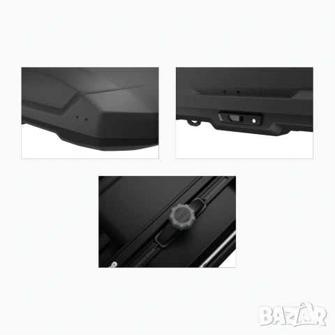 Автобокс багажник THULE Force 3 M 400L Черен мат, снимка 13 - Аксесоари и консумативи - 55011390