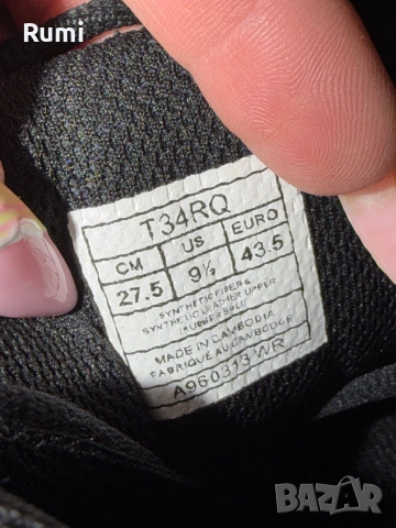 Оригинални мъжки черни маратонки Asics GEL! 43 н, снимка 10 - Маратонки - 54656800