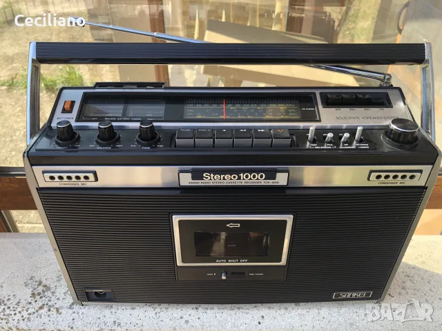 радиокасетофон SANKEI TCR-1000H(Japan) , снимка 10 - Радиокасетофони, транзистори - 55554936