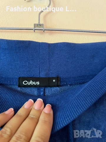 Дамски син плюшен анцунг спортна долница М размер на марката CUBUS 💙, снимка 4 - Спортни екипи - 54743225
