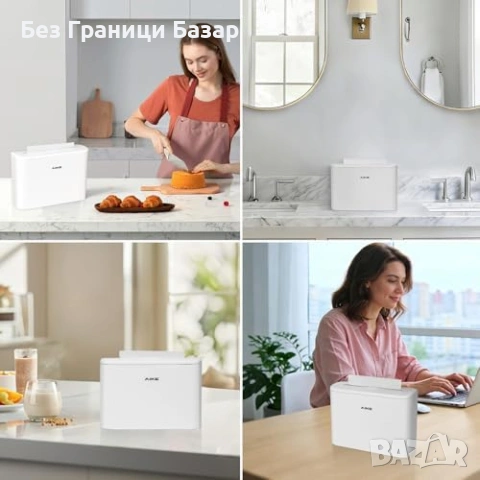 Нов Настолен диспенсър за хартиени кърпи Z-Fold 200+ листа за офис баня кухня бял, снимка 7 - Други стоки за дома - 54414793