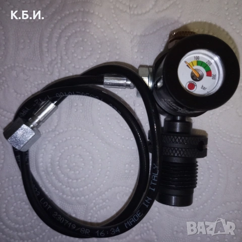Продавам ЖЕЛЯЗНА БУТИЛКА - 5L - 200 BAR - АТМОСФЕРИ работно налягане, снимка 11 - Въздушно оръжие - 54481413