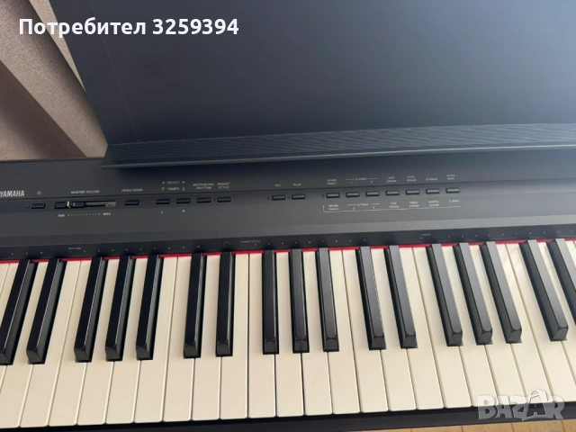 Дигитално пиано Yamaha P-105 Black, Бургас, снимка 4 - Пиана - 54881696