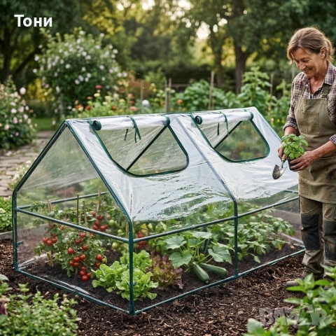 Компактна градинска оранжерия - стабилен микроклимат за вашите растения, снимка 3 - Оранжерии - 54142518