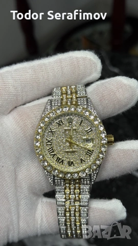 Мъжки часовник Rolex Datejust Iced Out Two-Tone Gold