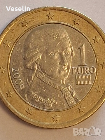 1 евро- Австрия, снимка 3 - Нумизматика и бонистика - 54201436
