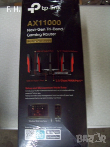 TP Link AX11000 Gaming Router WiFi 6 Archer AX11000 нов, неразопакован, снимка 4 - Рутери - 54410946