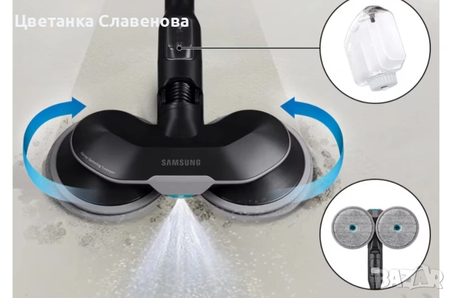 Безкабелна прахосмукачка Samsung Jet 85 Premium VS20C85G7TB/WD 580W, Автономия 60 минути, снимка 7 - Прахосмукачки - 53971942