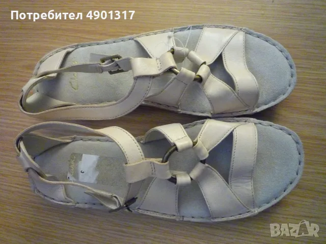 нови кожени сандали Clarks, снимка 3 - Сандали - 55463597