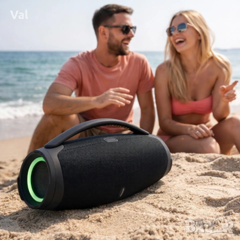 Преносима караоке тонколона с 2 микрофона B21 BOOMBOX - мощен звук и RGB Led осветление, снимка 5 - Тонколони - 54826986