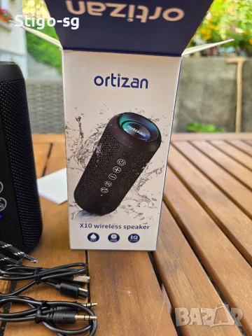 Преносима тонколонка, Ortizan, Bluetooth, IPX7, 24W, 30H, Черна, снимка 2 - Bluetooth тонколони - 55597661