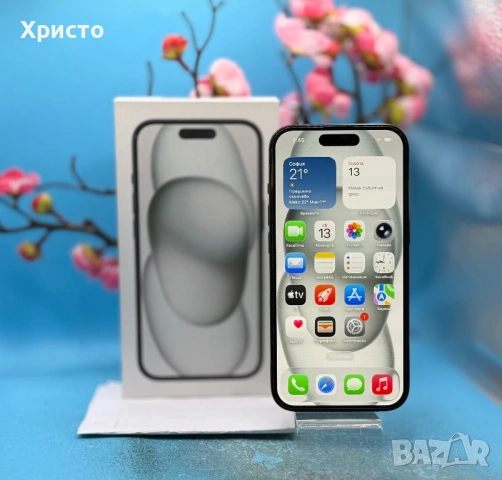 ГАРАНЦИОНЕН!!! Apple iPhone 15, 128GB, 5G, Black  , снимка 5 - Apple iPhone - 54898246