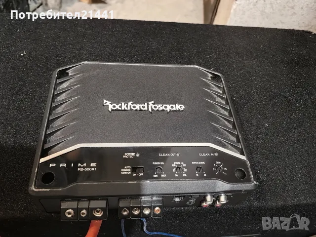 Rockford Fosgate бас + усилвател 500W и кабели USA