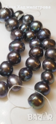 Огърлица от култивирани Таитянски перли (Tahitian perls)., снимка 5 - Колиета, медальони, синджири - 54853264